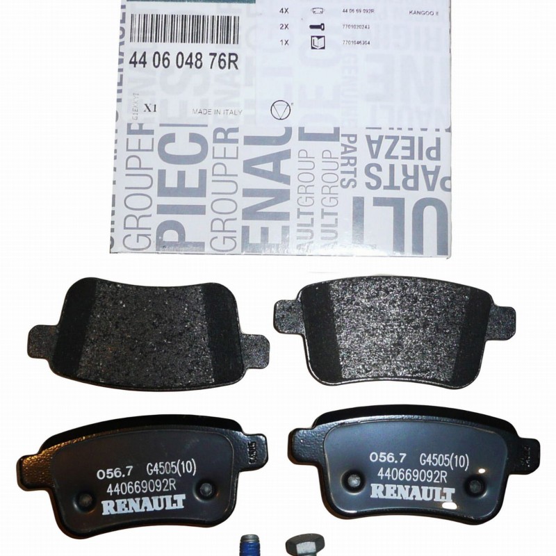 Kango 3-III Kango 4-IV Arka Fren Balatası Takım 2008-> 440606267R-7701209869-440604876R